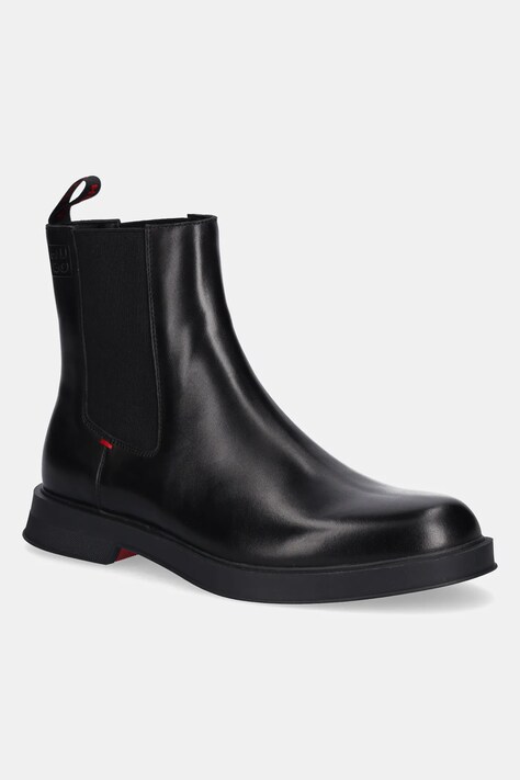 HUGO ghete chelsea de piele Lenner culoarea negru, 50548489