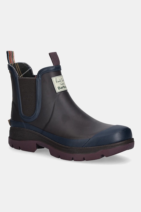 Barbour kalosze x Paul Smith Chelsea Welly męskie kolor brązowy MRF0048RU71
