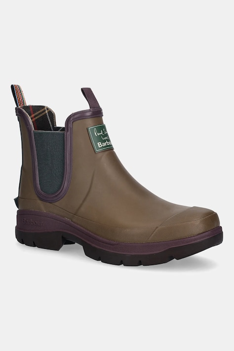 Barbour stivali di gomma x Paul Smith Chelsea Welly uomo colore marrone MRF0048TA51