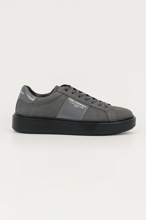 Karl Lagerfeld sneakersy nubukowe MAXI KUP RSG męskie kolor czarny KL52218