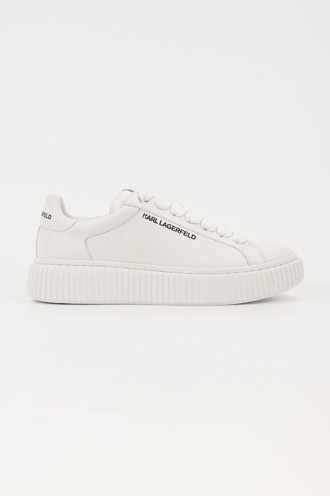 Karl Lagerfeld sneakers din piele KAPRIKA culoarea alb, KL24220