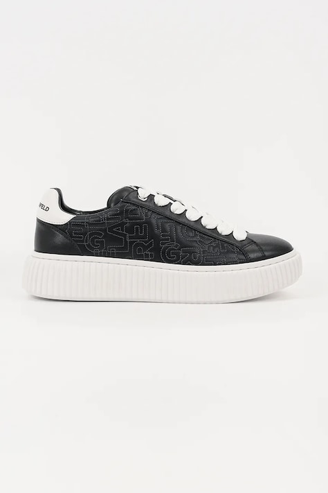 Karl Lagerfeld sneakers din piele KAPRIKA culoarea negru, KL24224