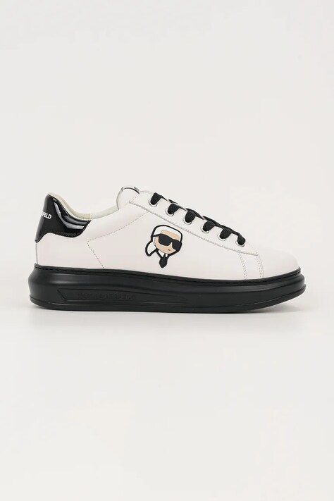 Karl Lagerfeld sneakersy skórzane KAPRI MENS męskie kolor biały KL52530N