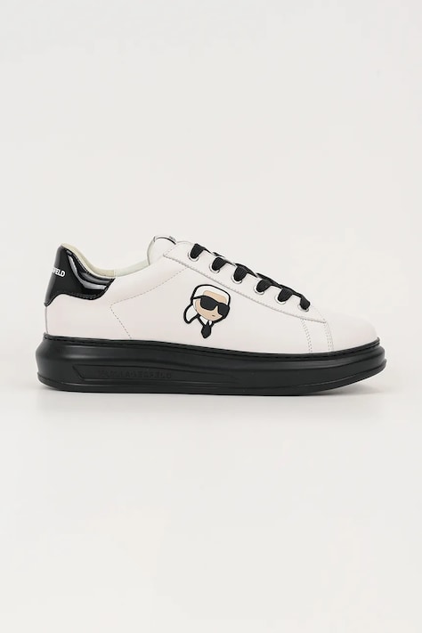 Karl Lagerfeld sneakers din piele KAPRI MENS culoarea alb, KL52530N