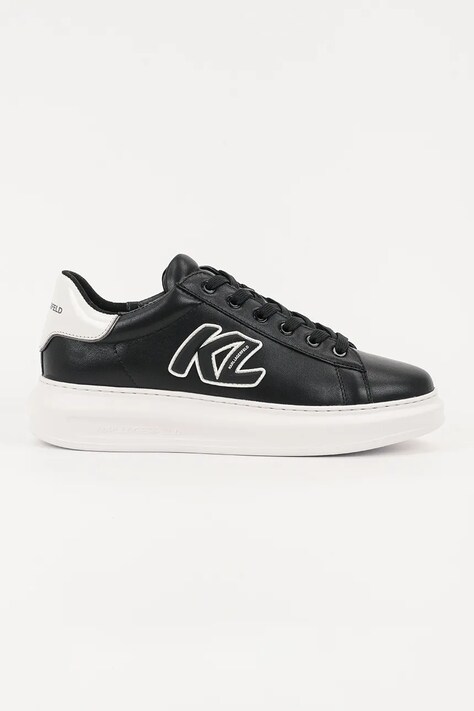 Karl Lagerfeld sneakersy skórzane KAPRI MENS męskie kolor czarny KL52535A