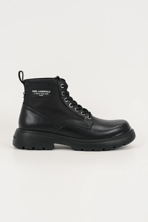 Karl Lagerfeld buty skórzane MASON 6 męskie kolor czarny KL13035