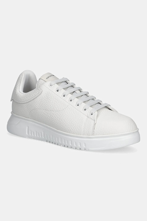 Кожаные кроссовки Emporio Armani цвет белый EM003663 AF19999 U0001