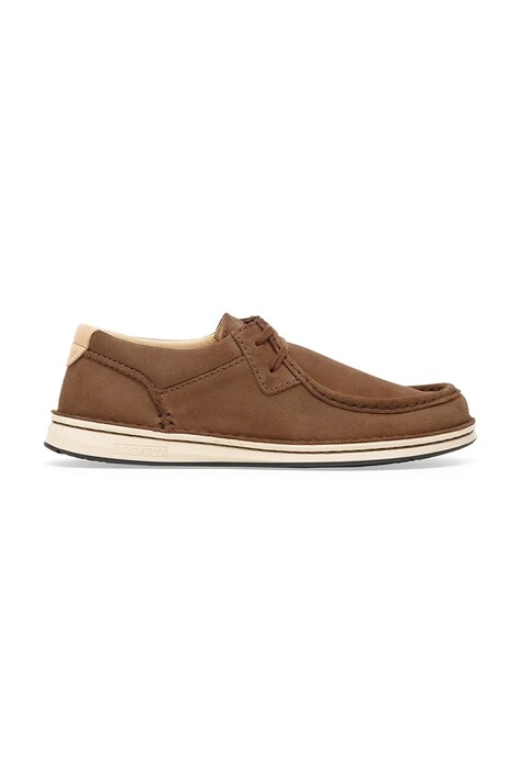 Semišové polobotky Birkenstock Pasadena pánské, hnědá barva, 1030852