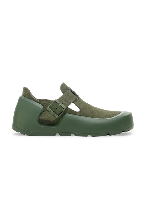 Birkenstock półbuty nubukowe Reykjavik kolor zielony 1030098