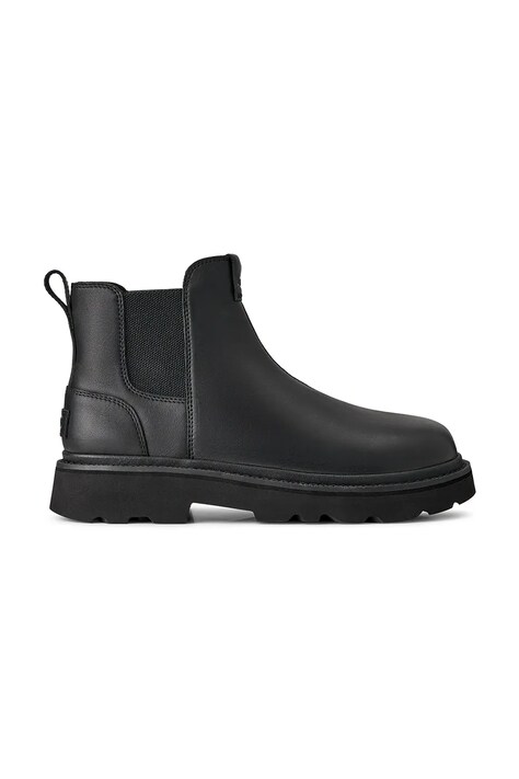 UGG sztyblety skórzane Chelsea Lug Leather męskie kolor czarny 1172990.BLK