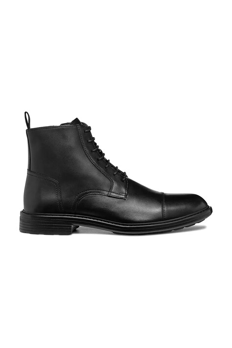 Geox ghete de piele U WALK PLEASURE B culoarea negru, U567KB 00043 C9999
