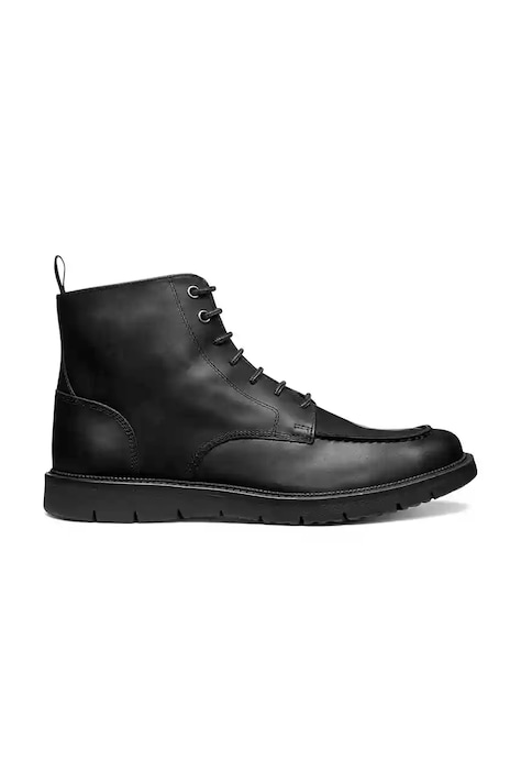 Geox ghete de piele U POVE culoarea negru, U56M7A 000FF C9999