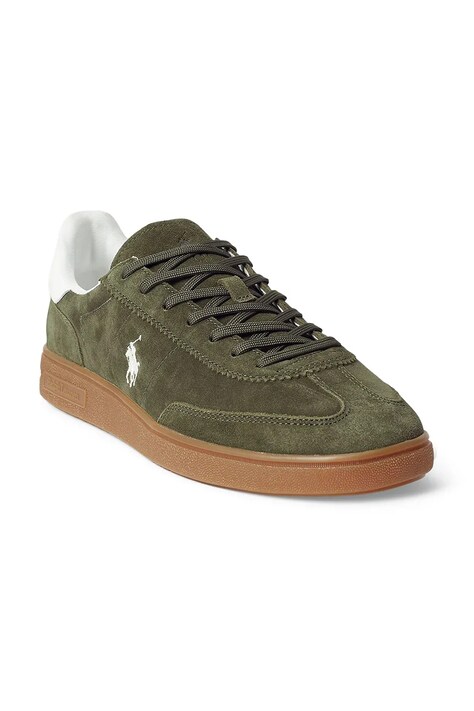 Polo Ralph Lauren sneakersy skórzane Bedford Pp męskie kolor zielony 809967889001