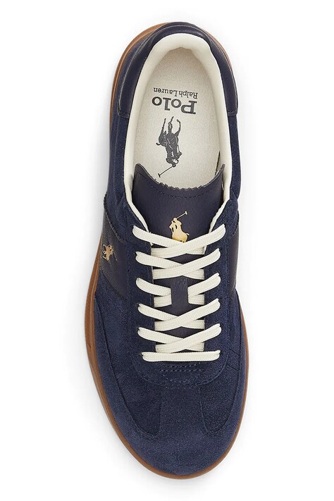 Шкіряні кросівки Polo Ralph Lauren Hrt Aera Pp — AW25-OBM0Z3, темно-синій — фото 4