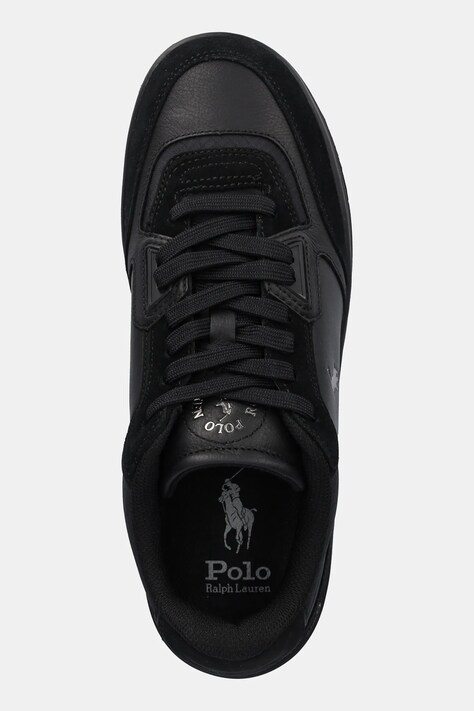 Шкіряні кросівки Polo Ralph Lauren Opn Mster Pp — AW25-OBM10H, чорний — фото 4