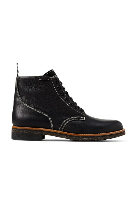 Polo Ralph Lauren buty wysokie skórzane Radford Boot męskie kolor czarny 812959000001