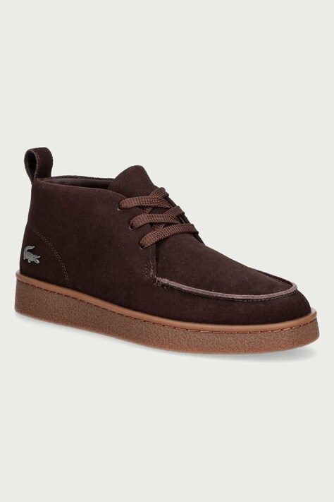 Lacoste Κλειστά χαμηλά παπούτσια Ανδρικά σουέτ Baseshot Chukka Sneakers καφέ 50SMA0028