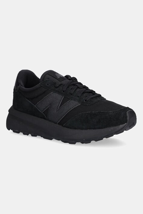New Balance sneakersy zamszowe 370 męskie kolor czarny U370AJ