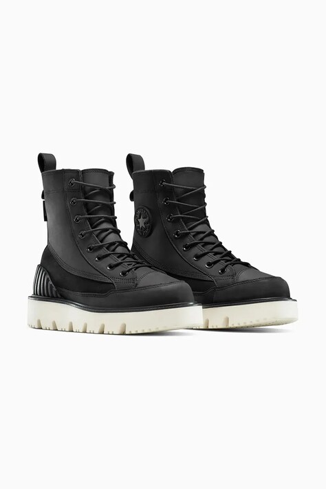 Черевики з нубуку Converse Chuck 70 Rugged — AW25-OBM13D, чорний — фото 2