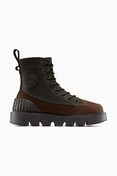 Θήκη από νάμπουκ Converse Chuck 70 Rugged χρώμα: καφέ, A14191C