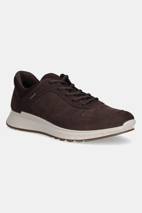 Ecco sneakersy nubukowe Exostride Low Gtx męskie kolor brązowy 835304-02178