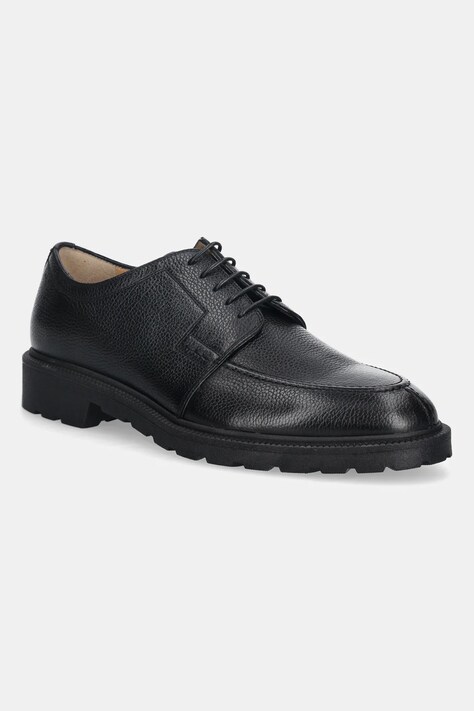 Δερμάτινα κλειστά παπούτσια Bally EARLIE ανδρικά, χρώμα: μαύρο, MSF0HP