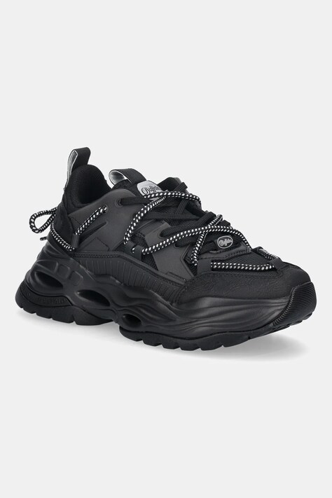 Αθλητικά Buffalo Triplet Lace Bs χρώμα: μαύρο, 1410086-BLK