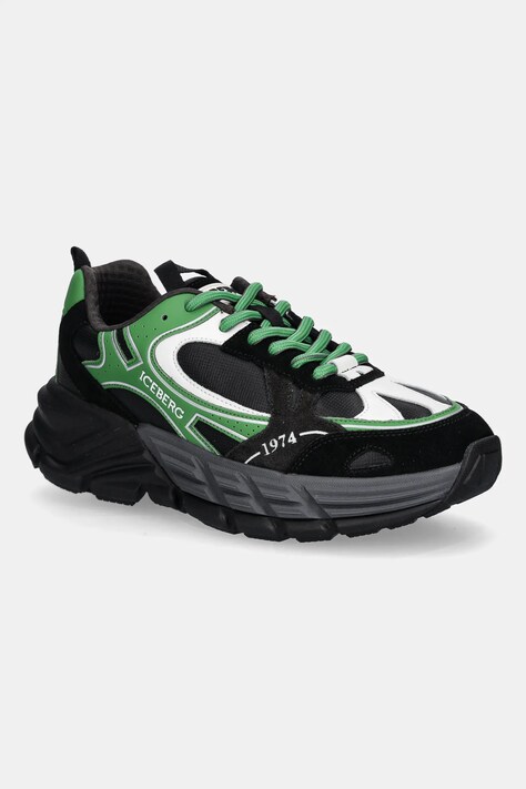 Iceberg sneakersy skórzane ICB-One kolor zielony IU17060T