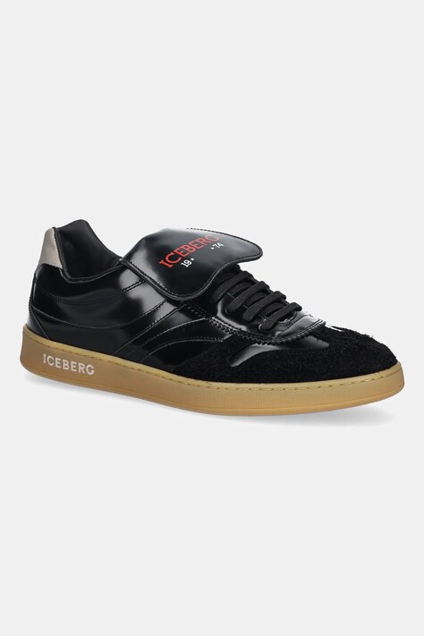 Iceberg sneakersy skórzane California kolor czarny IU180901