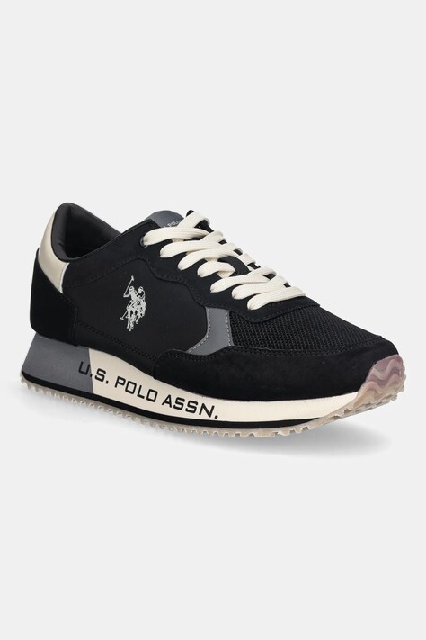 Αθλητικά U.S. Polo Assn. CLEEF006F χρώμα: μαύρο, CLEEF006M/ENH1
