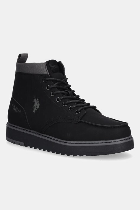 Αρβύλες U.S. Polo Assn. LONDON001 χρώμα: μαύρο, LONDON001M/EU1