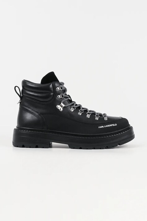 Kožne cipele Karl Lagerfeld MILES HIKER boja: crna, KL10245
