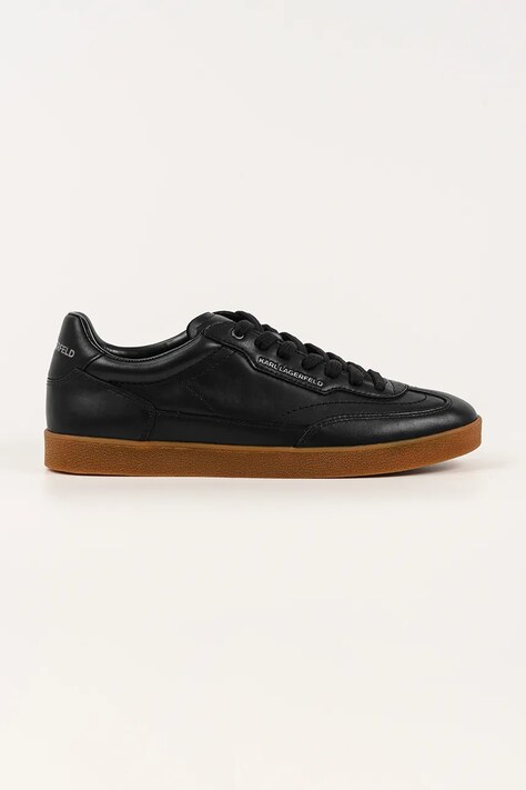 Karl Lagerfeld sneakersy skórzane KANDIDATE męskie kolor czarny KL53825A