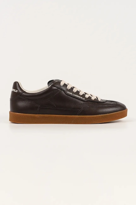 Karl Lagerfeld sneakers din piele KANDIDATE culoarea maro, KL53825A