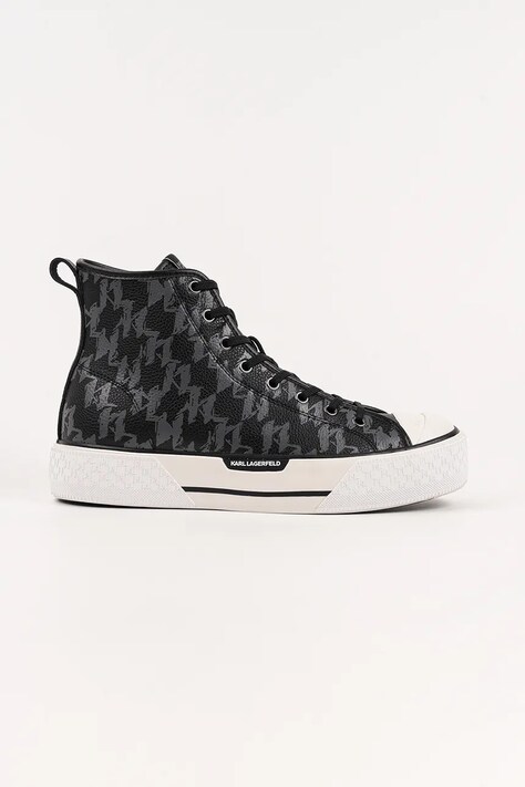 Karl Lagerfeld trampki skórzane KAMPUS MAX MNS kolor szary KL50449