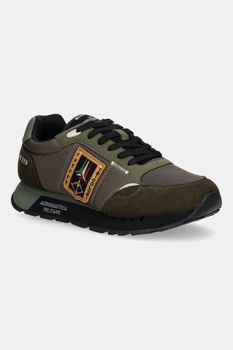 Aeronautica Militare sneakersy SNEAKERS męskie kolor zielony 252SC0292UCT03331