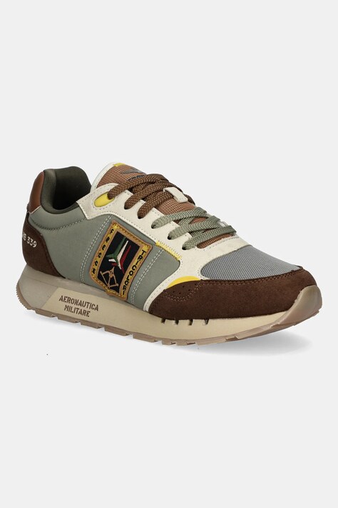 Aeronautica Militare sneakersy SNEAKERS męskie kolor zielony 252SC0292UCT03331