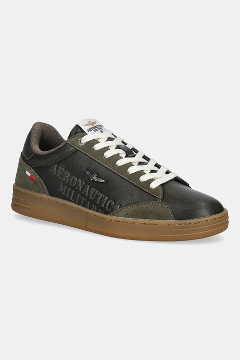 Aeronautica Militare sneakersy SNEAKERS męskie kolor zielony 252SC0306UCT03385