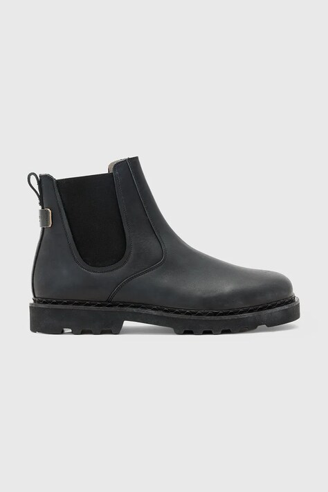 Visoki čevlji AllSaints SKIFF CHELSEA BOOT moški, črna barva, M025FD