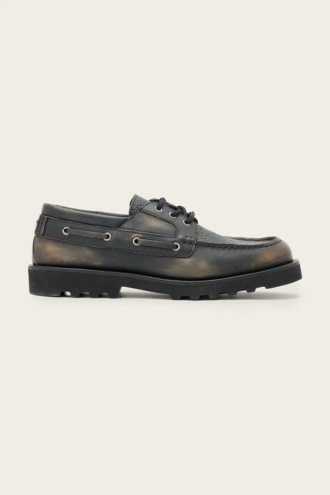 AllSaints półbuty skórzane SKIFF SHOE męskie kolor czarny M013FC