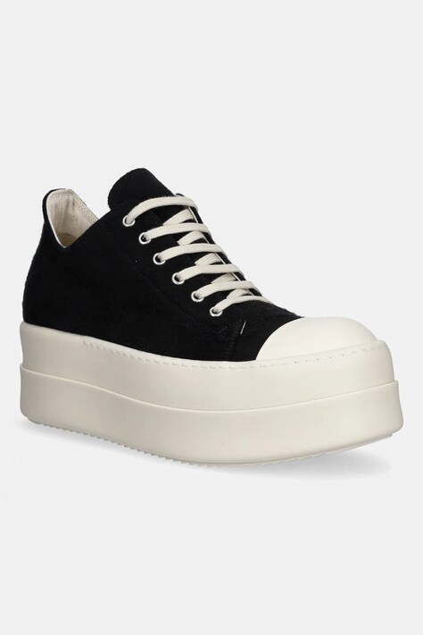 Rick Owens DRKSHDW plimsolls Double Bumper Low Sneaks black color DU02E7832.BMO
