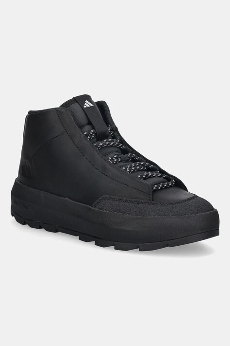 adidas sneakersy skórzane Acesmash Mid męskie kolor czarny JQ5543