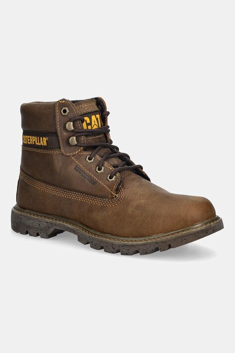 Caterpillar buty nubukowe COLORADO 2.0 WP męskie kolor brązowy P110967