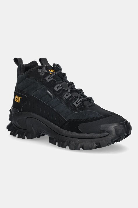 Caterpillar sneakersy skórzane INTRUDER MID WP męskie kolor czarny P726385