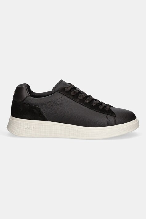 BOSS sneakersy skórzane 50552869 męskie kolor brązowy Bulton