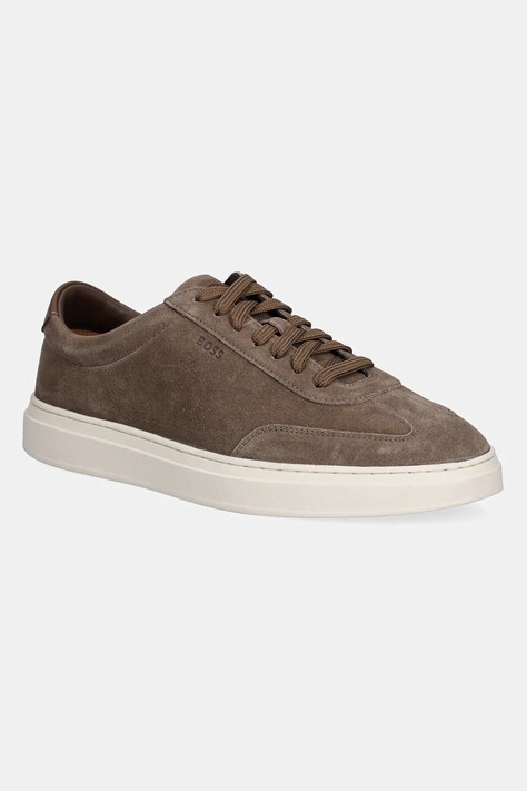 BOSS sneakersy zamszowe 50554611 męskie kolor beżowy Kieran