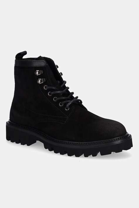 BOSS buty zamszowe 50552568 męskie kolor czarny Julyo