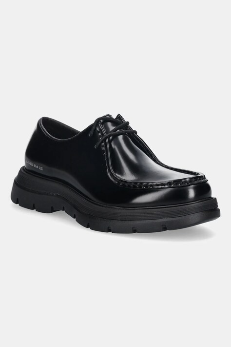Δερμάτινα κλειστά παπούτσια Steve Madden Reice ανδρικό, χρώμα: μαύρο, 12000760