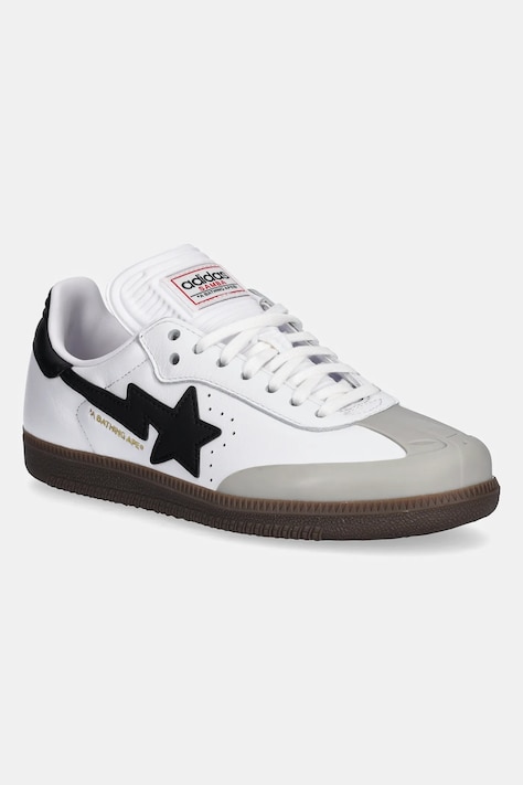 Шкіряні кросівки adidas Originals SAMBA BAPE колір білий JR9245