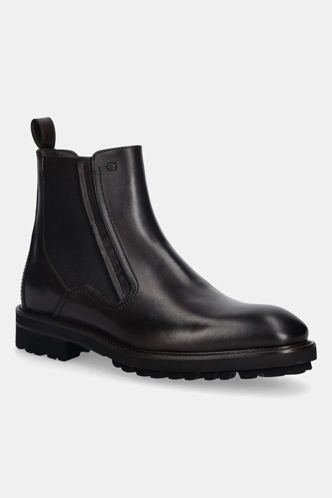 Baldinini sztyblety skórzane męskie kolor brązowy U6B026P1VITE